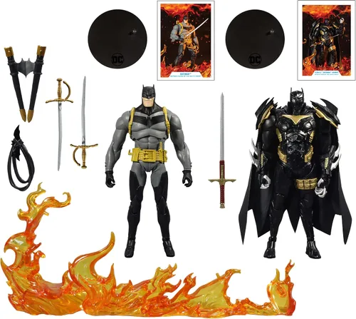 Vista 9 de DC Multiverse Batman vs Azrael (Batman Armor) - Figura de acción de 7 pulgadas con accesorios