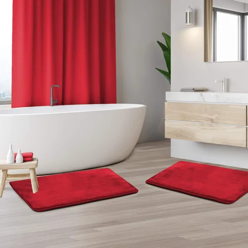 Vista 126 de Clara Clark Alfombra de Baño 24" x 17" - Alfombras de Baño, Tapete de Baño de Espuma Viscoelástica, Afelpado, Acogedor, Ultra Suave, Antideslizante
