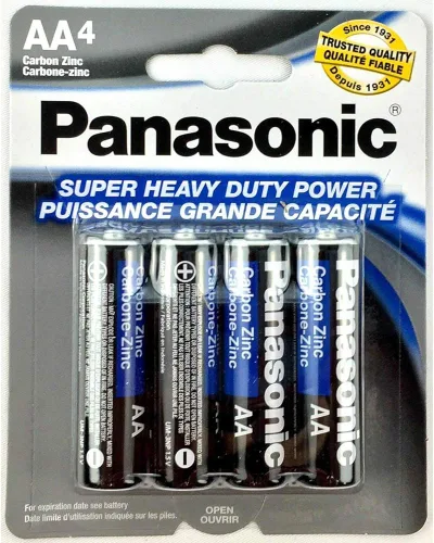 Vista 2 de Panasonic 20pc pilas AA Super Heavy Duty Power Carbon Zinc Doble A batería 1.5v
