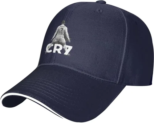 Vista 2 de Ronaldo #7 - Gorra de béisbol con impresión 3D Snapback Casquette Dad Hat regalo para hombres y mujeres