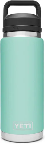 Vista 24 de YETI Rambler - Botella de 26 oz, aislada al vacío, de acero inoxidable con tapa Chug, color negro