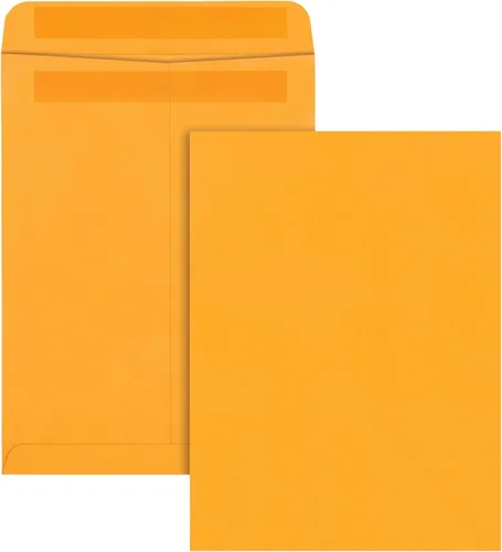 Vista 4 de Quality Park Sobres para catálogo, sello rojo, marrón Kraft, 9 x 12, 100 por caja, (43567)