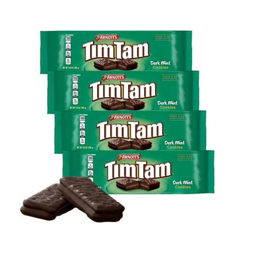 Vista 11 de Arnott's Tim Tam - Galletas de chocolate con leche, sabor original, paquete familiar de 12.9 onzas, auténticas importadas