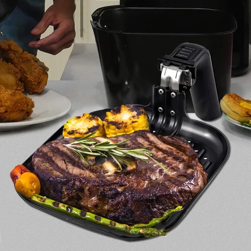 Vista 3 de Nuwave Brio - Accesorio digital para freidora de aire de 6 cuartos de galón, parrilla