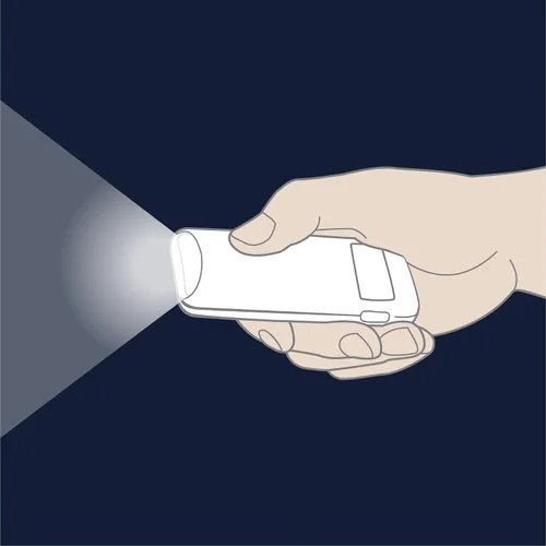 Vista 3 de Eton Cruz Roja Americana Linterna LED de emergencia con sensor de movimiento