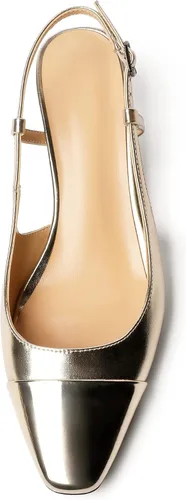Vista 3 de Zamikoo Zapatos de tacón bajo para mujer con correa ajustable, tacones cuadrados de gatito, cómodas sandalias de tacón bajo de 2 pulgadas, zapatos