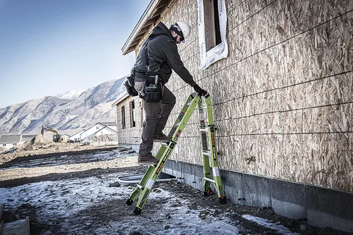 Vista 20 de Little Giant Escaleras Dark Horse 2.0 FG 13', verde de alta visibilidad