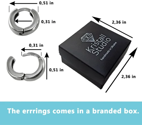 Vista 3 de Aretes de aro de plata 925 minimalistas para uso diario, aretes de aro pequeños circulares