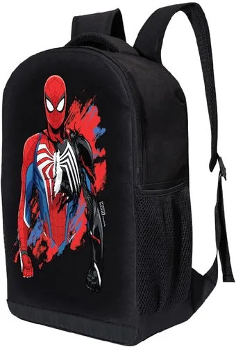 Vista 25 de Marvel Mochila Spider-Man para niños y niñas, mochila para niños pequeños Miles Morales Spiderman Kids Mochila Bolsa de malla Vengadores - Michael