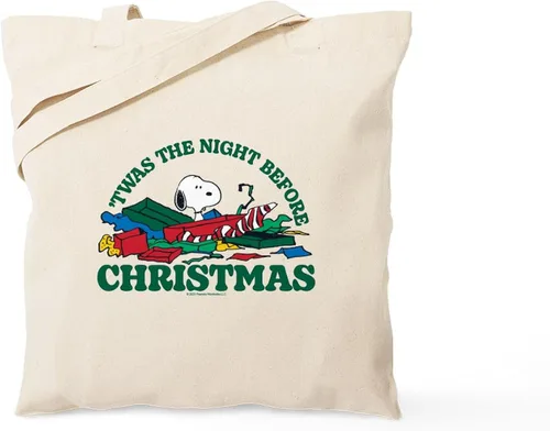 Vista 11 de CafePress Snoopy Another Cocoa Please - Bolsa reutilizable de lona color beige natural