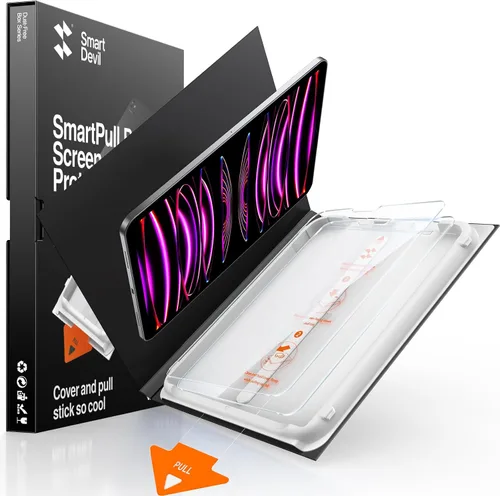 Vista 12 de SMARTDEVIL Protector de pantalla para iPad Air 5ª/4ª de 10.9 pulgadas (2022/2020), iPad Pro de 11 pulgadas (2022/2021/2020/2018) con marco de fácil