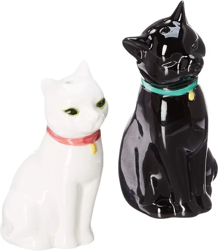 Vista 3 de Abbott Collection - Salero y pimentero simple de 2.5 pulgadas de alto, gato negro