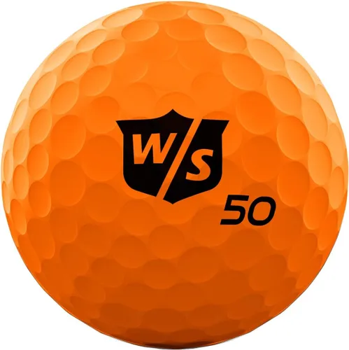 Vista 2 de WILSON Staff Fifty Elite - Pelota de golf, color naranja