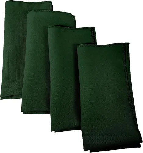 Vista 5 de LA Linen Paquete de 10 servilletas de popelina de poli, servilletas de tela suave, servilletas lavables y reutilizables, servilletas de mesa