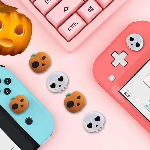 Vista 41 de PERFECTSIGHT Juego de 4 fundas para palanca de mando para Switch Lite/OLED, para Nintendo Switch, para Switch Lite/OLED, cubierta de botón analógica