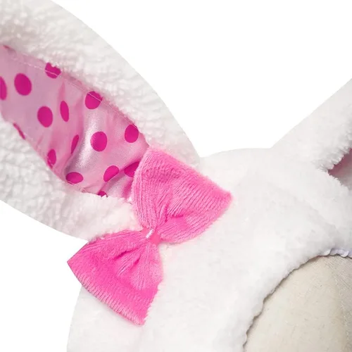 Vista 5 de Xinxiaomeng Disfraz de conejo de Pascua para niñas, traje de conejo y zanahoria, disfraz de conejo