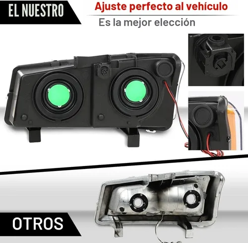 Vista 9 de PIT66 Conjunto de faros delanteros LED compatible con Chevy Silverado 1500 2500 3500 HD modelo 2003-2006 compatible con Avalanche 1500 2500 Fit sin