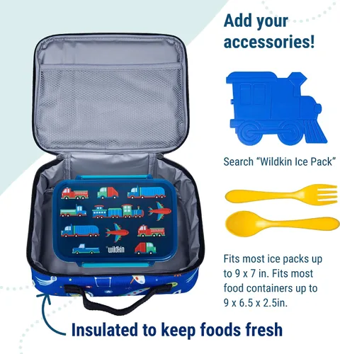 Vista 5 de Wildkin- Lonchera aislada para niños y niñas, tamaño perfecto para empaquetar aperitivos calientes o fríos para la escuela y los viajes, los Out of