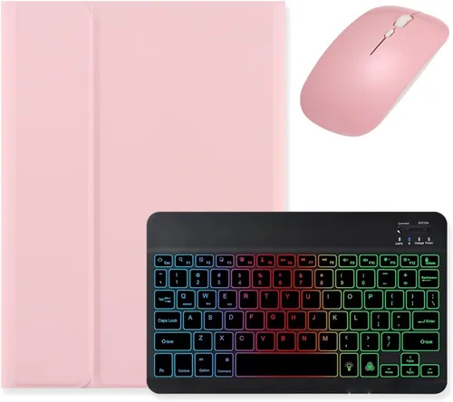 Vista 15 de kaidisen Teclado retroiluminado para Galaxy Tab A8 10.5 pulgadas Tablet Modelo SM-X200/X205/X207 Funda de teclado con ratón, carcasa de teclado