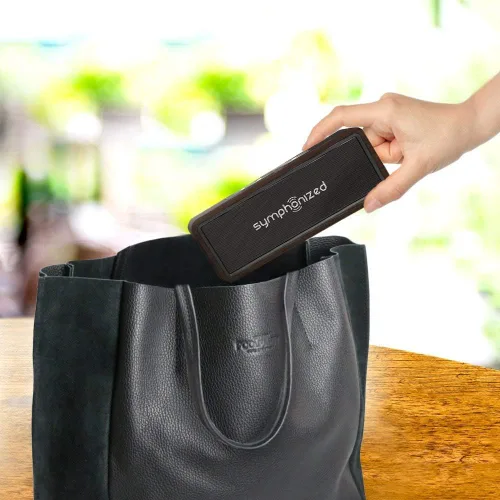 Vista 7 de Symphonized Altavoces Bluetooth portátiles: pequeño altavoz Bluetooth para exteriores para patio y hogar, altavoces Bluetooth ruidosos para puerta