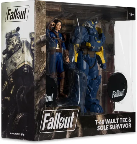 Vista 10 de McFarlane Toys - Fallout 4 T-60 Vault Tec y Sole Survivor 2 Pack