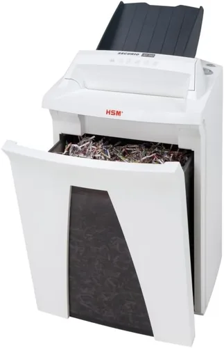 Vista 3 de HSM Trituradora de microcorte SECURIO AF150 L4 con alimentación automática de papel; tritura hasta 150 automáticamente/13 manualmente; capacidad