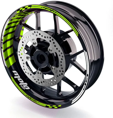 Vista 25 de MC MOTOPARTS Adhesivos para llanta de rueda 17 pulgadas Cinta adhesiva AA01 Compatible con GSX1300R GSXR1000 GSXR600 (Azul Aqua)