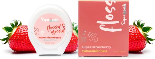 Vista 14 de SuperMouth® Hilo dental sin flúor, hilo dental expansible para eliminar la placa y soporte del esmalte, fórmula suave para niños, adultos y mujeres