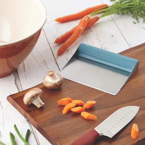Vista 2 de Rachael Ray Cucina Tools & Gadgets - Raspador de banco, Agave Blue