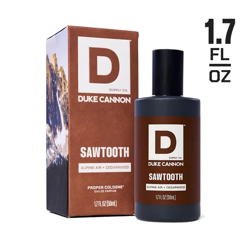 Vista 8 de Duke Cannon Proper Cologne Sawtooth Perfume para hombre Eau de Parfum Aire Alpino y Madera de Cedro Fragancia fresca, amaderada y duradera