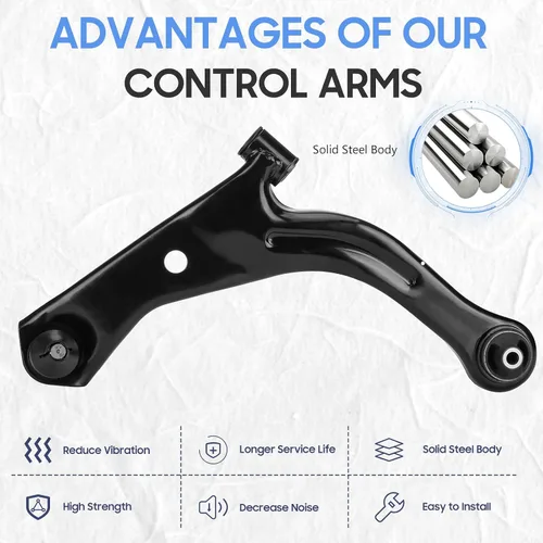 Vista 3 de Brazo de Control Inferior Delantero con Conjunto de Junta Esférica Compatible con Ford Escape 2004-2012, Mazda Tribute 2005-2011, Mercury Mariner