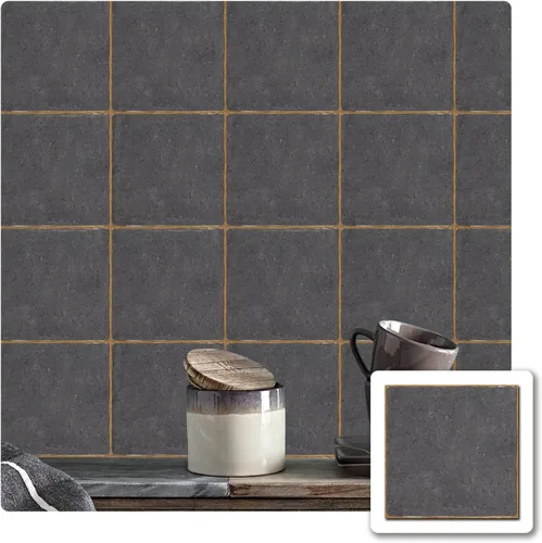 Vista 18 de Alwayspon Vinilo adhesivo efecto piedra, pegatinas para azulejos de pared autoadhesivas, protector antisalpicaduras para cocina y baño, T026