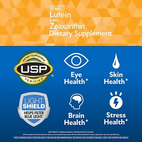 Vista 6 de Miembros Mark Lutein con zeaxantina, 25 mg y 5 mg, (150 unidades) - Apoya la salud ocular y la visión, protección de luz azul, verificado por USP