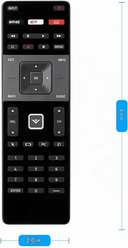Vista 5 de XRT122 Reemplazo remoto para Vizio TV D43f-E2 D32f-E1 D39f-E1 D43f-E1