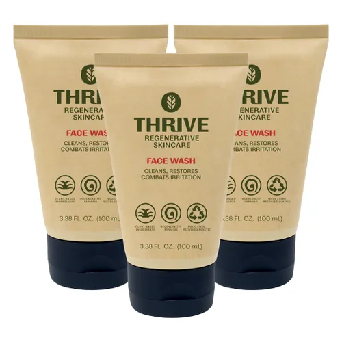 Vista 9 de Thrive Natural Face Wash para hombres – Limpiador facial diario para hombres con ingredientes naturales prémium únicos para el cuidado de la piel