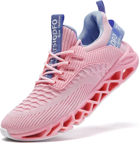 Vista 2 de SKDOIUL Tenis deportivos para mujer, tenis para caminar y correr a la moda