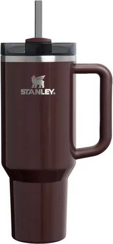 Vista 115 de STANLEY Quencher H2.0 Vaso Térmico con asa y pajilla, 64 onzas, tapa Flowstate de 3 posiciones, gran capacidad para viajes y deportes, vaso de acero