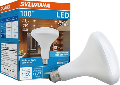 Vista 12 de Sylvania Night Chaser LED A21 Light Bulb, 200W Equivalent, Efficient 22W, 10 Year, Non-Dimmable, Super Bright 3000 Lumen, Soft White - 1 Pack (40584)