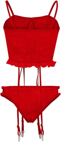 Vista 5 de Lencería sexy para mujer para sexo travieso de peluche, ropa interior con liga, body exótico, corsé para dormir