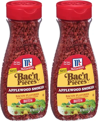Vista 9 de McCormick Bac'n Pieces Trocitos con Sabor a Tocino Ahumado con Madera de Manzano, 1.87 oz (Paquete de 12)