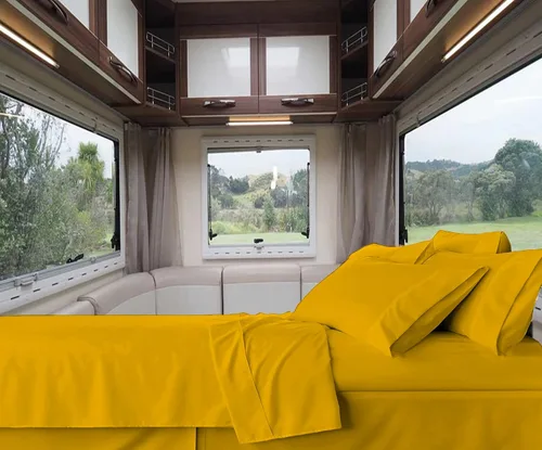 Vista 9 de RV-Sheets - Juego de sábanas estrechas de 29.9 x 78.3 in, 600 hilos, 100% egipcias, autocaravanas, caravanas, caravanas, barcos, suaves, de lujo