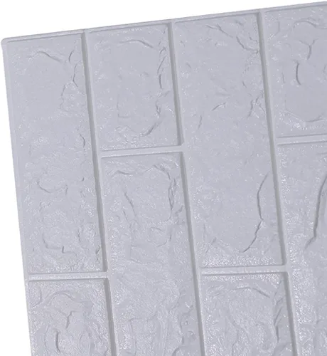 Vista 3 de Pegatinas 3D de pared de ladrillo autoadhesivas de espuma de 30.31 x 13.78 pulgadas, paneles de pared de ladrillo para sala de estar, TV de fondo
