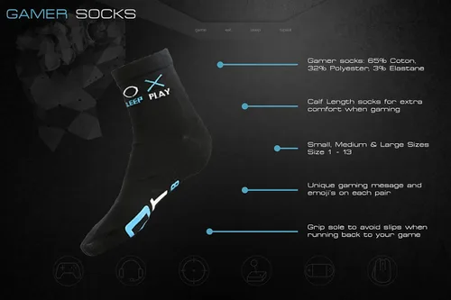 Vista 6 de Calcetines de juego Do not molestar Im Gaming Socks para hombres, niños y adolescentes, regalos para jugadores, calcetines divertidos y regalos