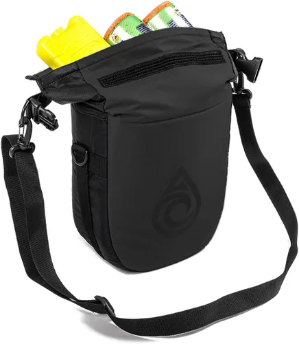 Vista 2 de Aqua Quest Ice Cave - Bolsa seca aislada - Bolsa seca térmica de 5 litros y 12 L, impermeable, ligera, compacta, gris, azul, negro