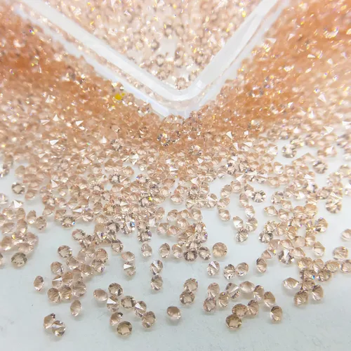 Vista 12 de HUETFAT 8800 piezas de diamantes de imitación negros AB Pixie para uñas, microgemas de 0.047 pulgadas con purpurina para uñas, mini diamantes