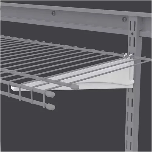 Vista 4 de ClosetMaid 2853 ShelfTrack Soporte de estante con bloqueo de 12 pulgadas, color blanco, cantidad 6