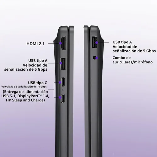 Vista 7 de HP OmniBook 3 16 pulgadas 2K nuevo modelo portátil con Microsoft 365, Qualcomm 8-Core CPU para Copilot+, 16 GB de RAM, SSD de 1 TB, teclado