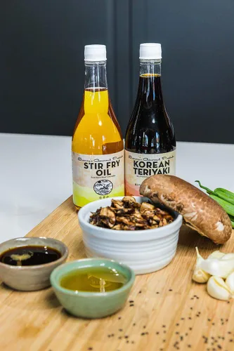 Vista 5 de Sunny's Gourmet - Aceite coreano para freír a altas temperaturas, totalmente natural, sin conservantes, 15.5 onzas (individual)