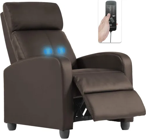 Vista 9 de Silla reclinable para sala de estar, sofá reclinable de masaje, asiento de cine en casa, moderna silla reclinable Winback, sofá individual, silla