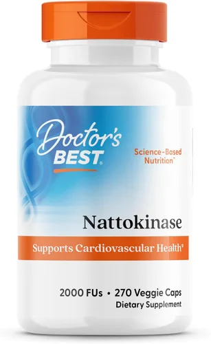 Vista 7 de Doctors Best Nattokinase, 2000 Fus, Apoya la Salud Cardiovascular, Sin OGM, Vegano 90 Cápsulas Vegetarianas